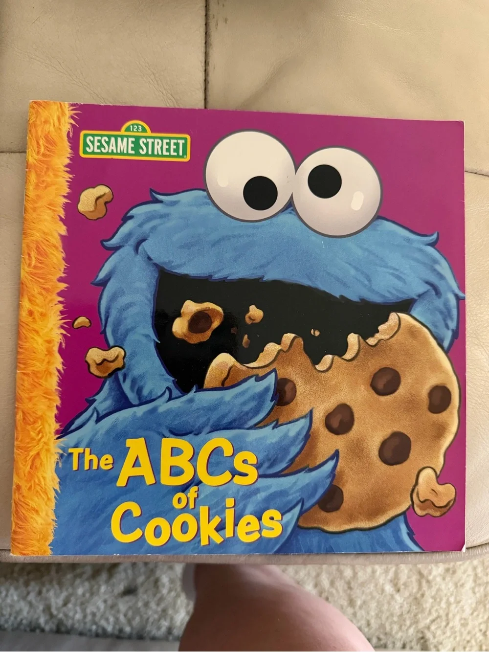 Sesame Street Cookie Monster Board Book - Blue, Purple, Yellow
